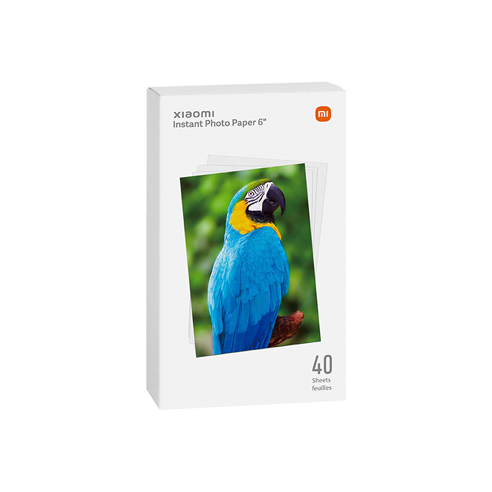پک 40 تایی کاغذ چاپ عکس 6 اینچی شیائومی مدل Xiaomi SD20 instant paper 6 inch 40sheet