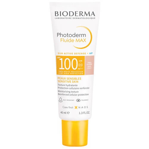 کرم ضدآفتاب فتودرم فلوئید بژ خیلی روشن SPF 100 بایودرما – مسافری