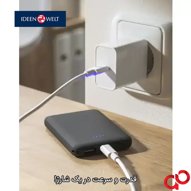 آداپتور شارژر 20 وات با درگاه USB C آیدین ولت IDEENWELT — تصویر ۴