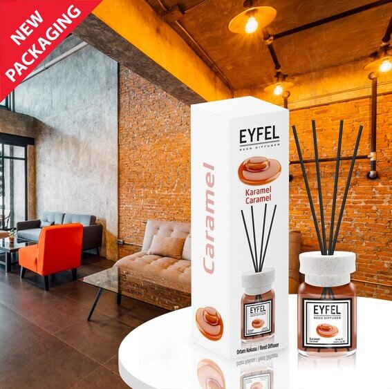 خوشبوکننده هوا ایفل مدل Caramel حجم 120 میل لیتر – بسته بندی جدید