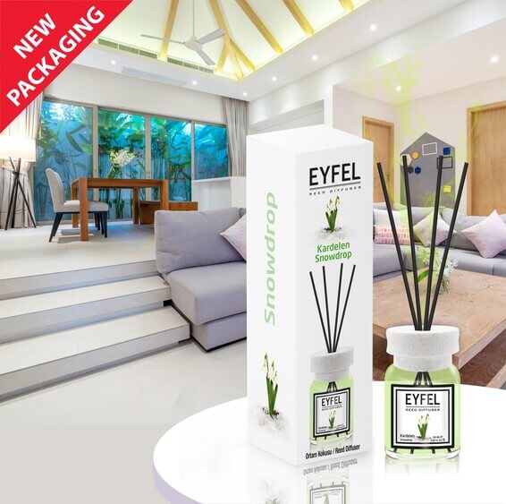 خوشبوکننده هوا ایفل مدل Snowdrop حجم 120 میل لیتر – بسته بندی جدید — تصویر ۲