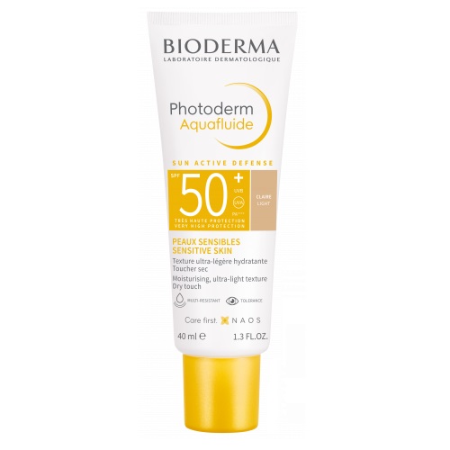 کرم ضدآفتاب فتودرم آکوافلوئید +SPF 50 بژ روشن بایودرما – مسافری