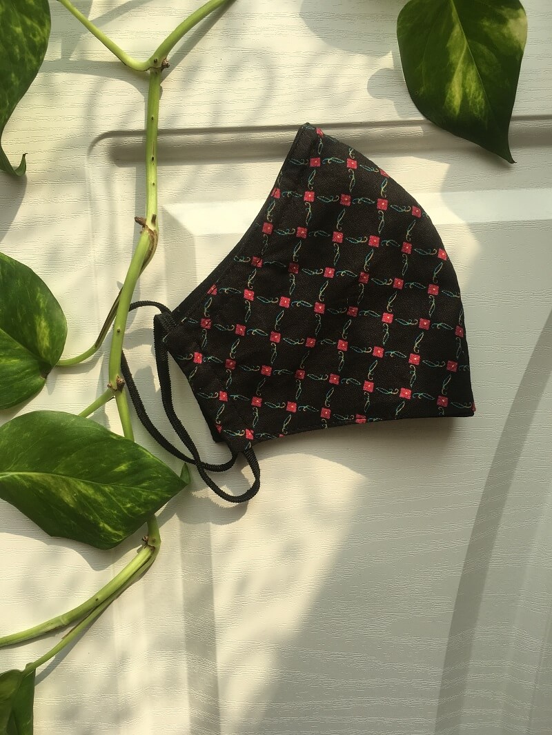ماسک پارچه ای گل ریز — تصویر ۵