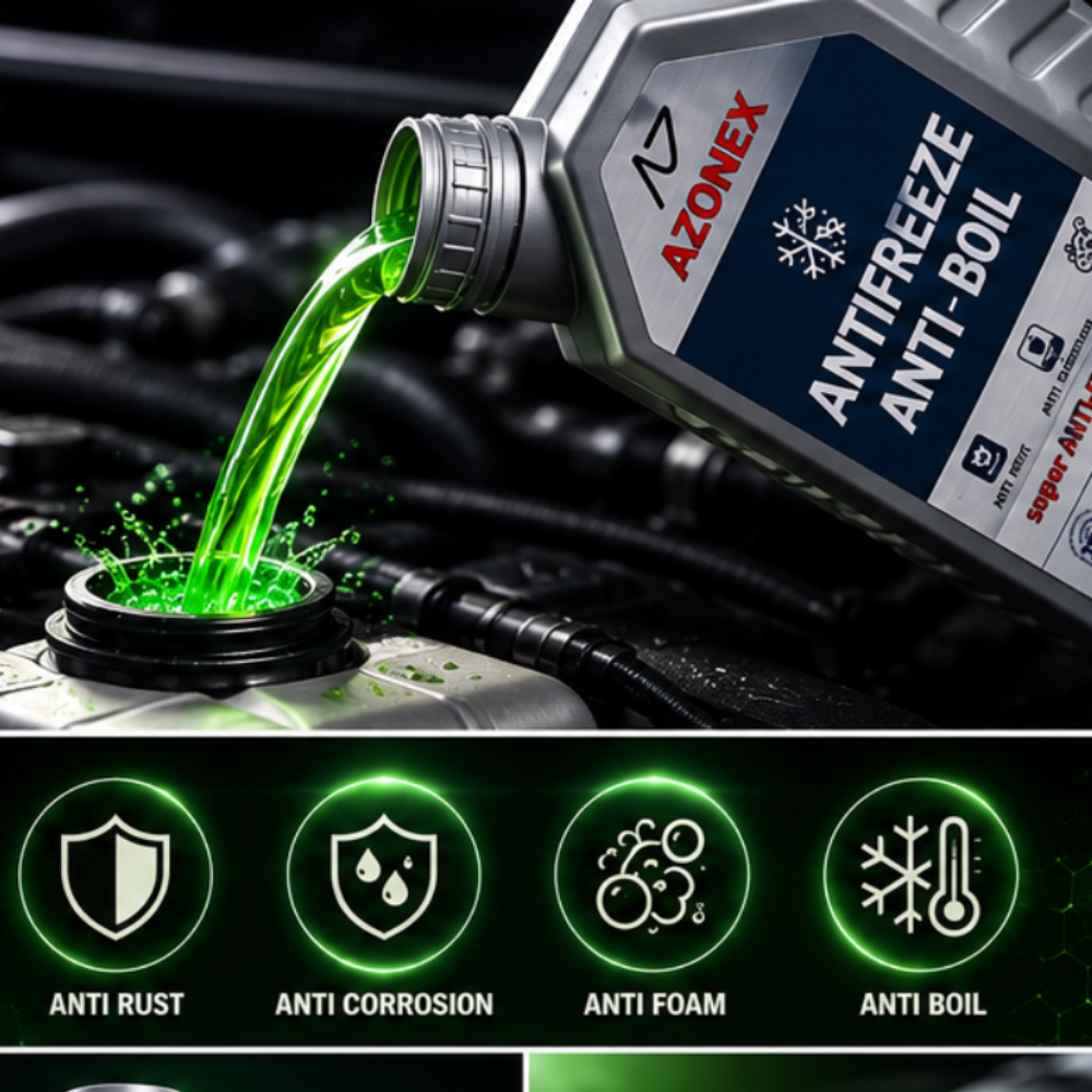 ضدیخ غلیظ ۱ لیتری آزونکس | AZONEX Antifreeze Anti-Boil — تصویر ۶