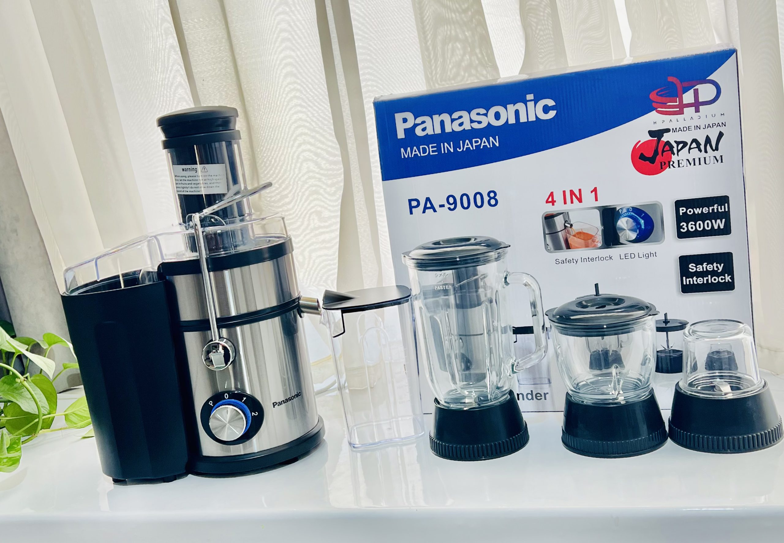 آبمیوه گیری 4 کاره پاناسونیک 3600وات مدل pa-9008 — تصویر ۷