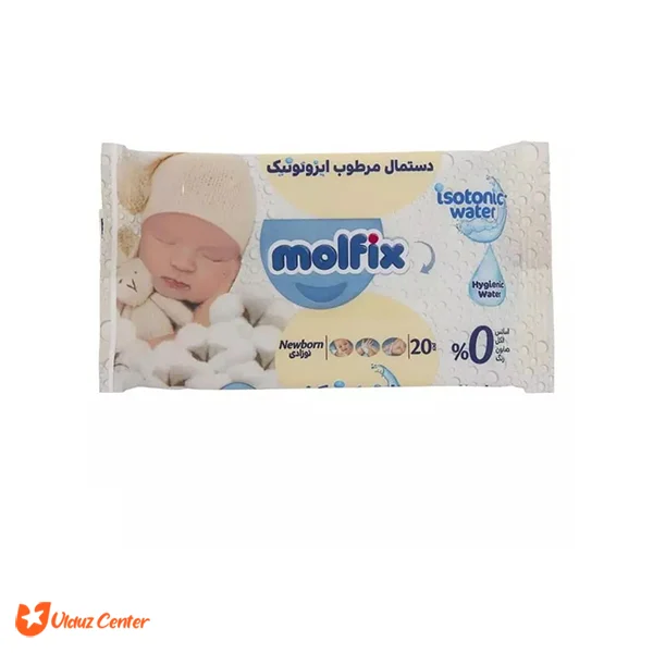 دستمال مرطوب ایزوتونیک مولفیکس 60 عددی