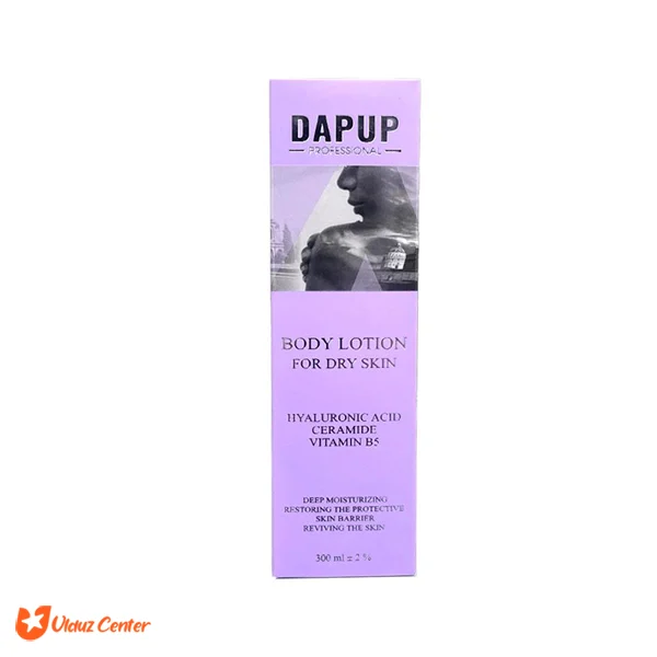 لوسیون بدن Dapup حاوی هیالورئنیک اسید و سرامید حجم 300 میل