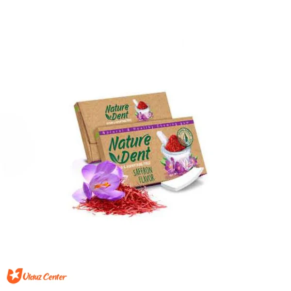 آدامس بدون شکر Nature Dent با طعم زعفران 7 عددی