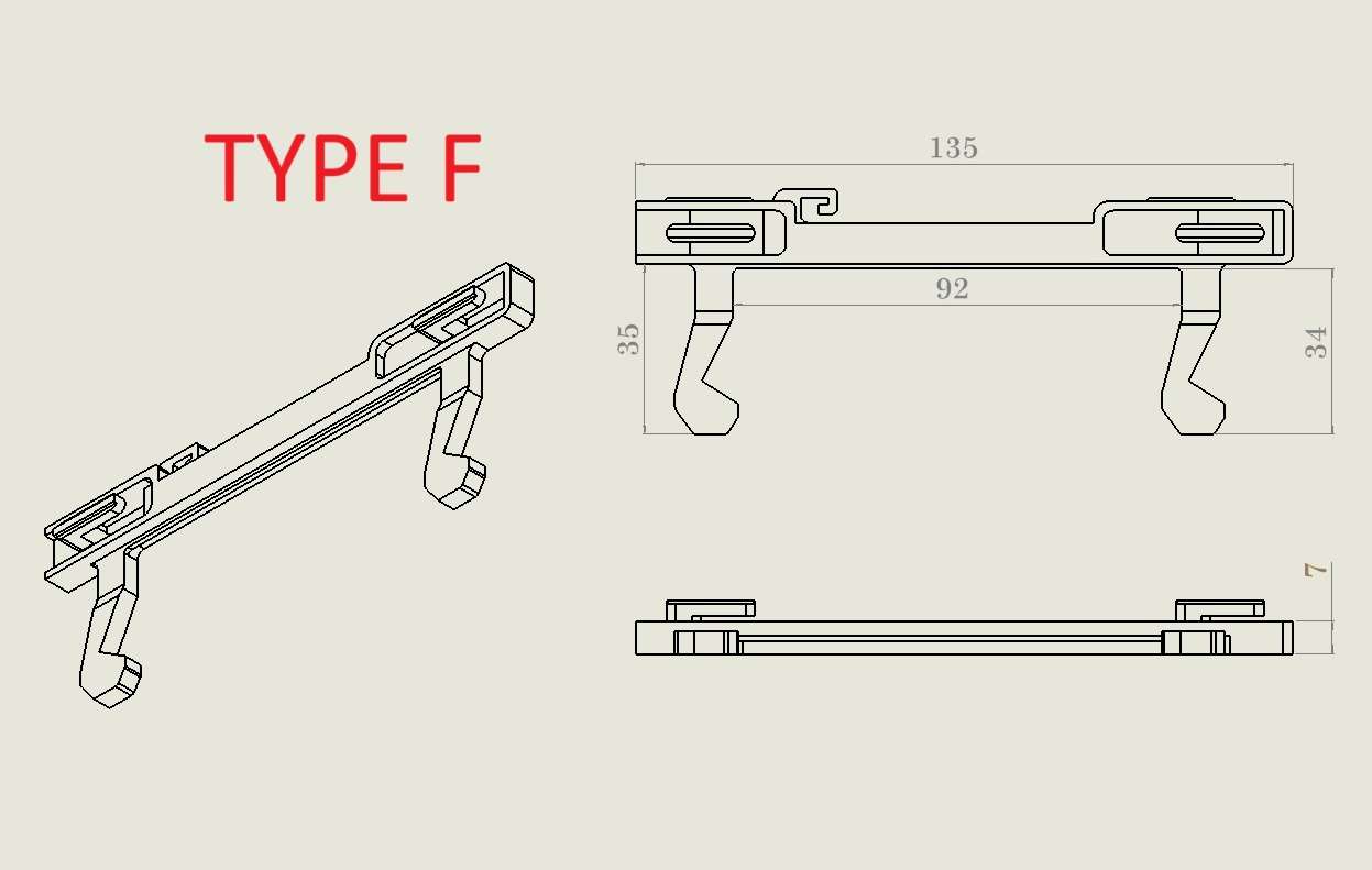 زبانه درب ماکروفر TYPE F