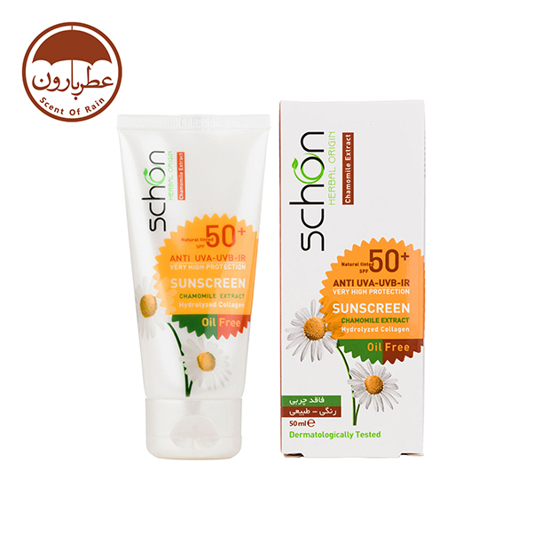 کرم ضدآفتاب شون فاقد چربی رنگ طبیعی SPF 50 حجم 50 میلیلیتر