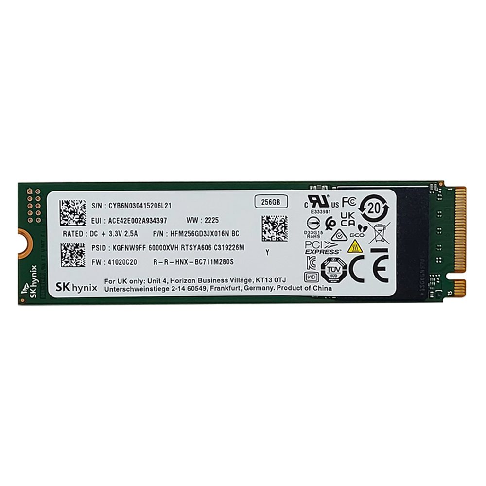 اس اس دی اینترنال هاینیکس M2 2280 NVMe مدل BC711 ظرفیت 256 گیگابایت