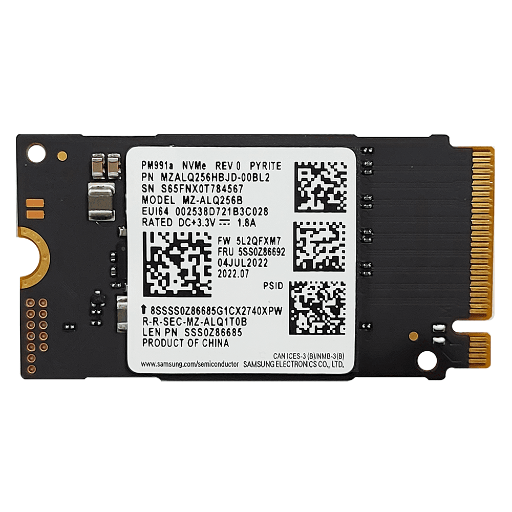 اس اس دی اینترنال سامسونگ M.2 2242 NVMe مدل PM991a ظرفیت 256 گیگابایت