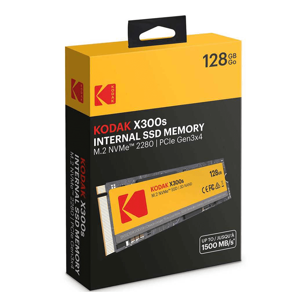 اس اس دی اینترنال کداک M2 2280 NVMe مدل X300s ظرفیت 128 گیگابایت — تصویر ۴
