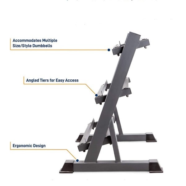 رک دمبل 3 طبقه خانگی Dumbbell rack — تصویر ۵