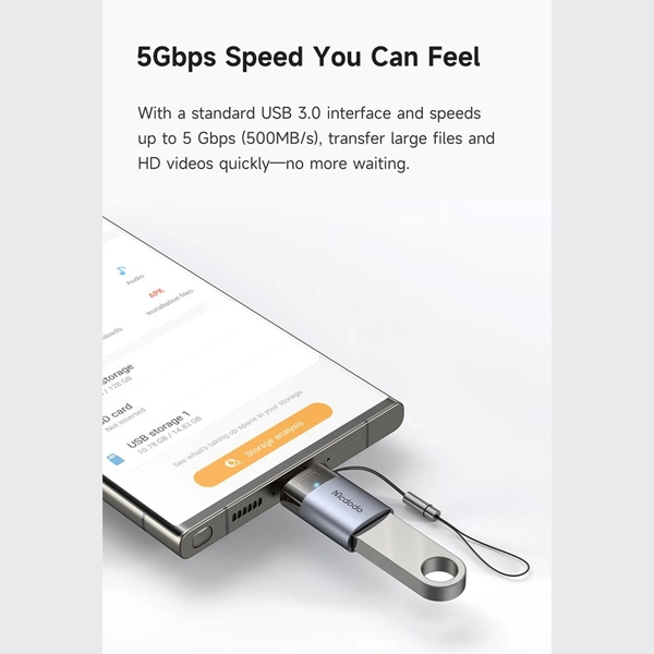 تبدیل OTG پورت USB 3.0 به Type-c مک دودو مدل OT-7400 — تصویر ۷