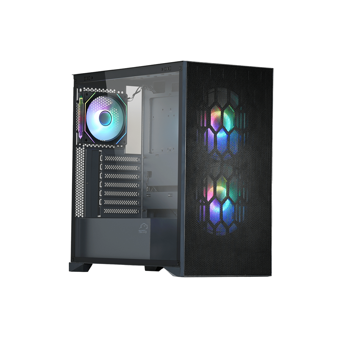 کیس گیمینگ تسکو مدل GC4508 THUNDERWAVE مشکی