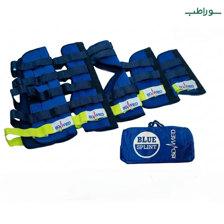آتل نئوپرن (Blue Splint) مدل NF-SP01 | اورژانسی 5 تکه — تصویر ۲