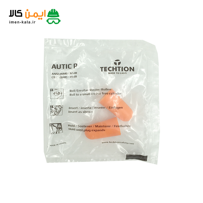 صداگیر اسفنجی TECHTION مدل AUTIC P | بسته 5 جفتی — تصویر ۳