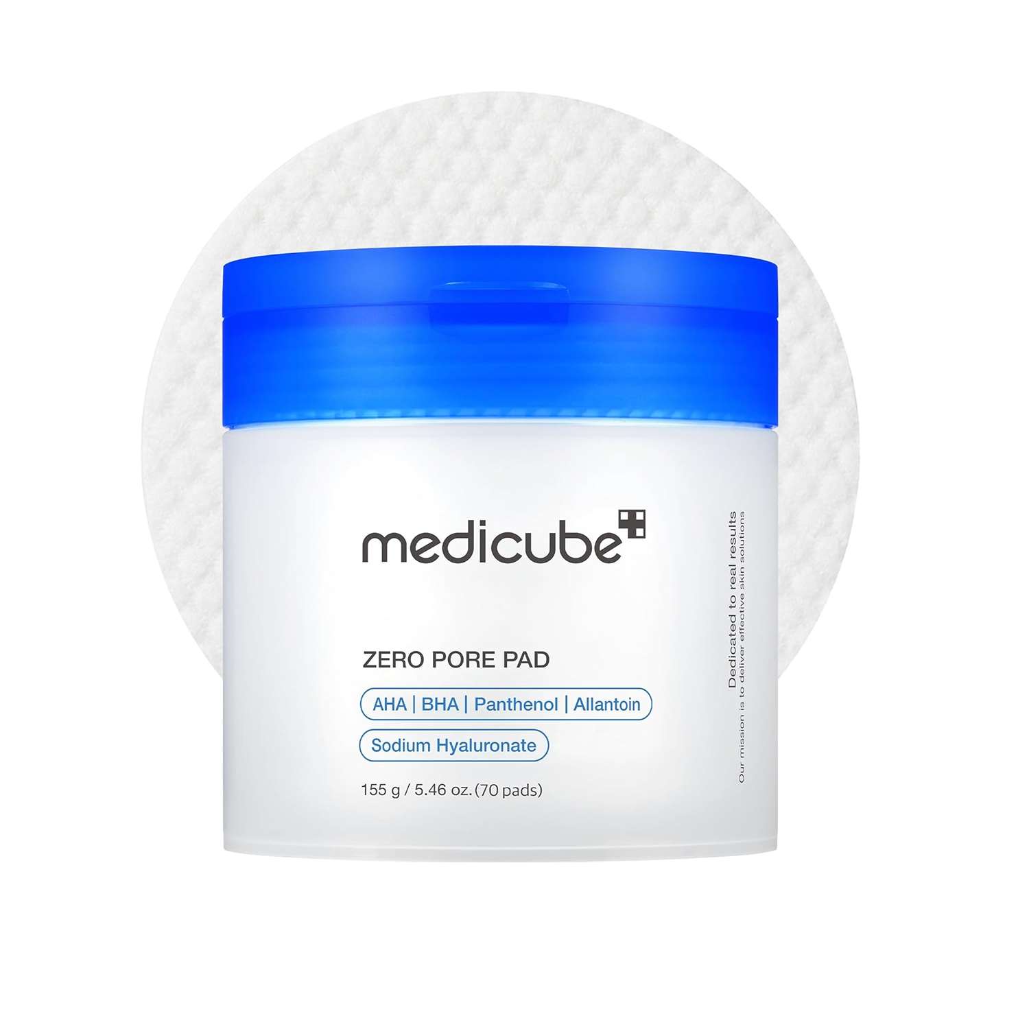 پد تونر کوچک‌کننده منافذ مدی کیوب مدل Zero Pore Pad بسته‌بندی 70 عددی