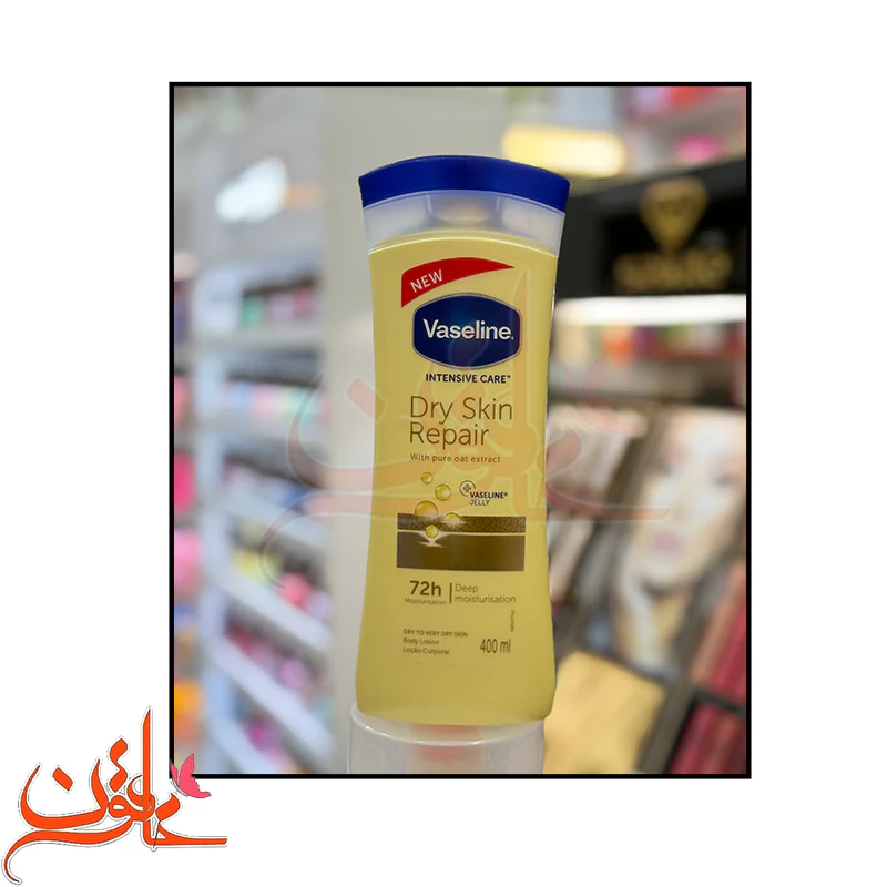 لوسیون بدن وازلین مدل Dry Skin Repair حجم 400 میلی‌لیتر — تصویر ۵