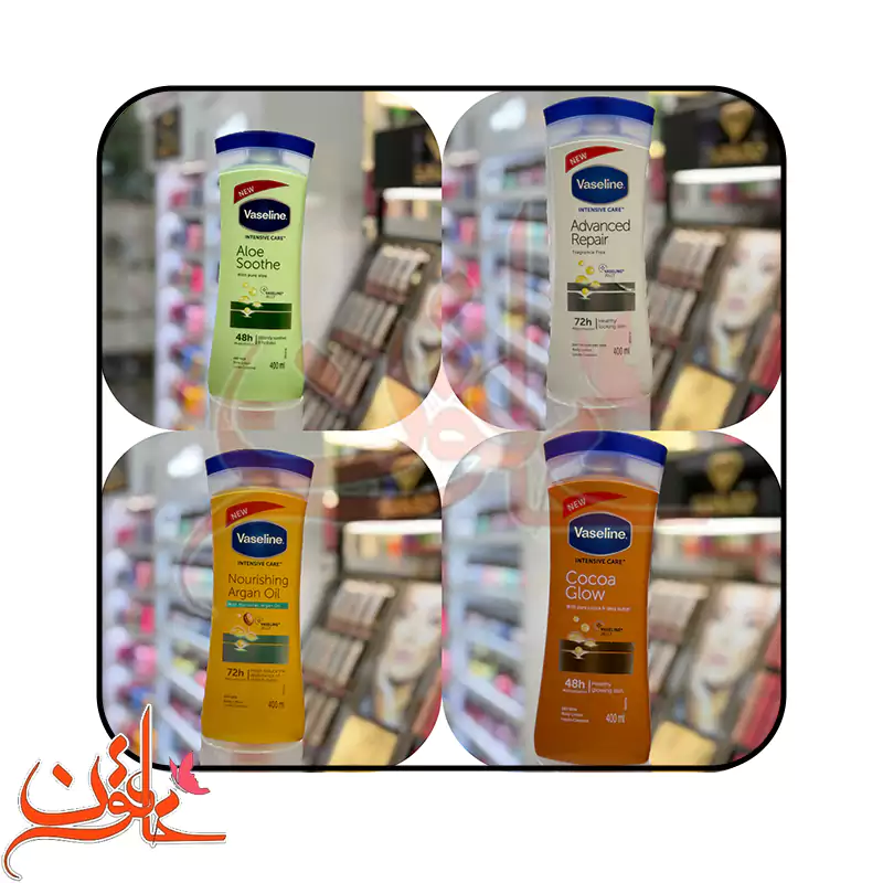 لوسیون بدن وازلین مدل Dry Skin Repair حجم 400 میلی‌لیتر — تصویر ۶