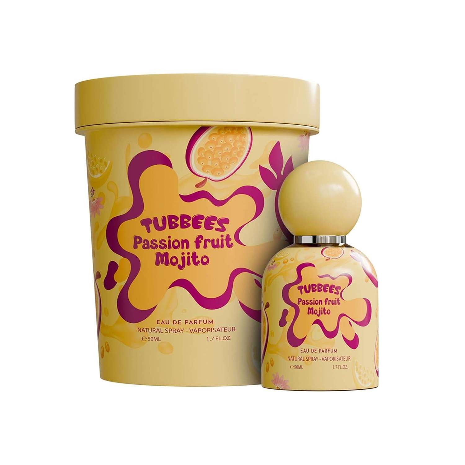 عطر کودک گرندیور مدل Tubbees Passion Fruit Mojito حجم 50 میلی لیتر