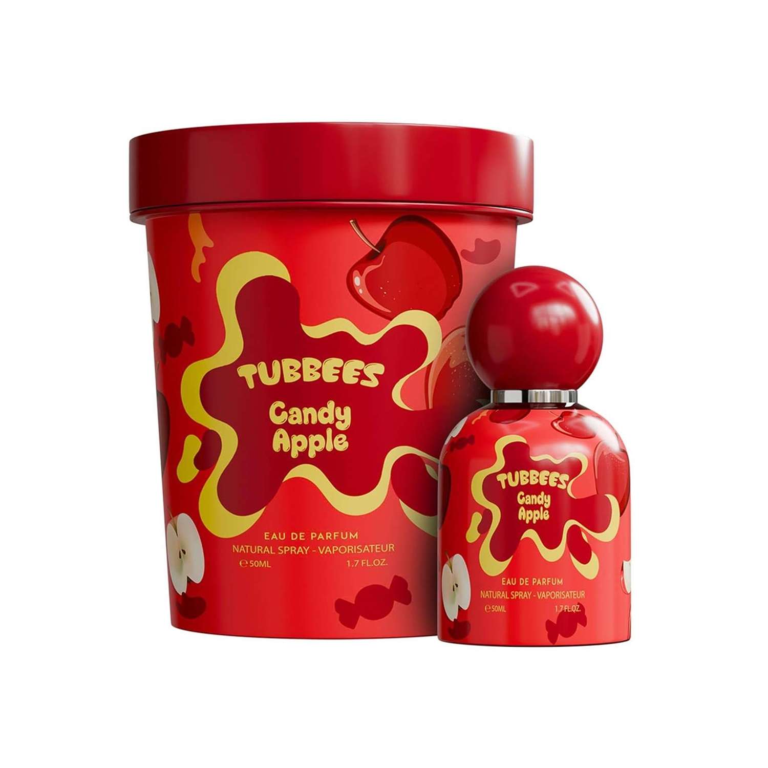 عطر کودک گرندیور مدل Tubbees Candy Apple حجم 50 میلی لیتر
