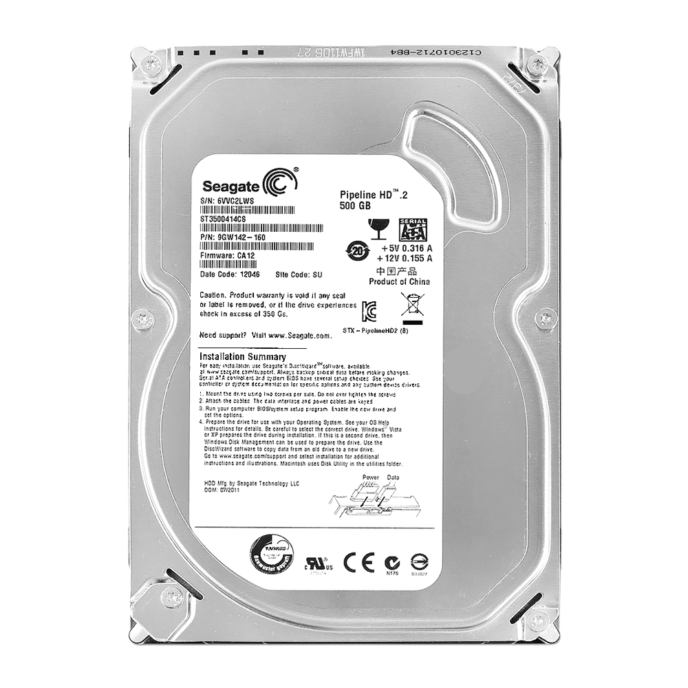 هارد دیسک اینترنال سیگیت مدل Pipeline HD 2 ظرفیت 500 گیگابایت — تصویر ۲