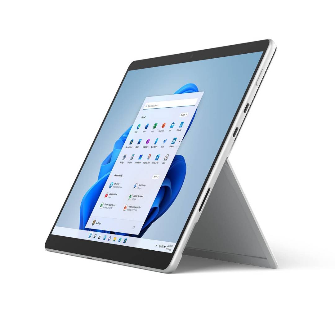 تبلت 13 اینچی سرفیس مایکروسافت مدل Surface Pro 8: i5 1145G7-8GB-256GB SSD-Iris Xe (همراه کیبورد) — تصویر ۲