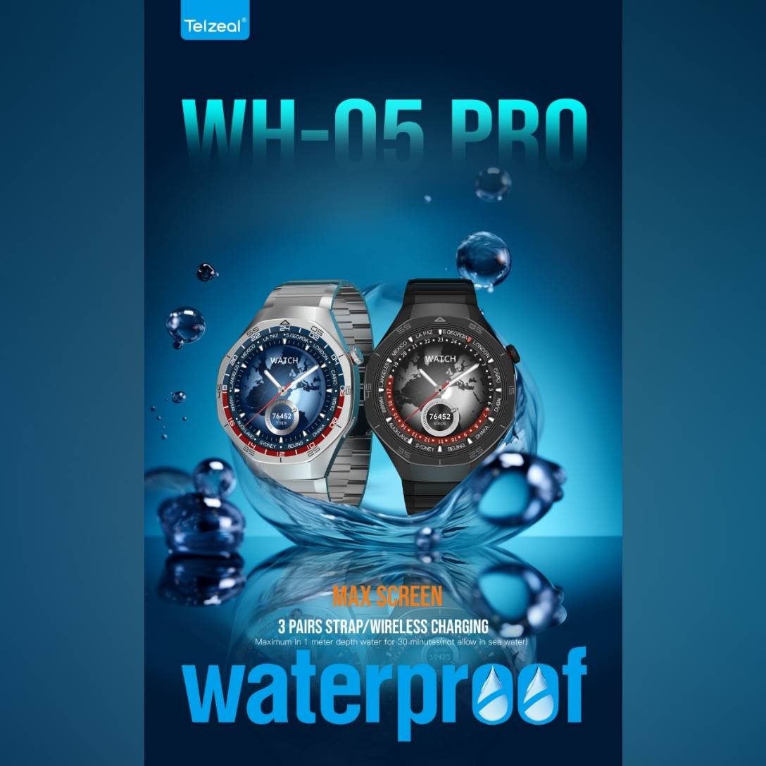 ساعت هوشمند مقاوم در برابر آب تلزیل مدل Telzeal WH-05 PRO MAX Screen — تصویر ۴