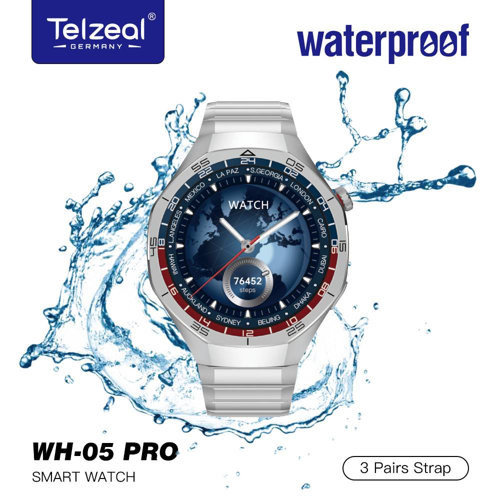 ساعت هوشمند مقاوم در برابر آب تلزیل مدل Telzeal WH-05 PRO MAX Screen — تصویر ۳