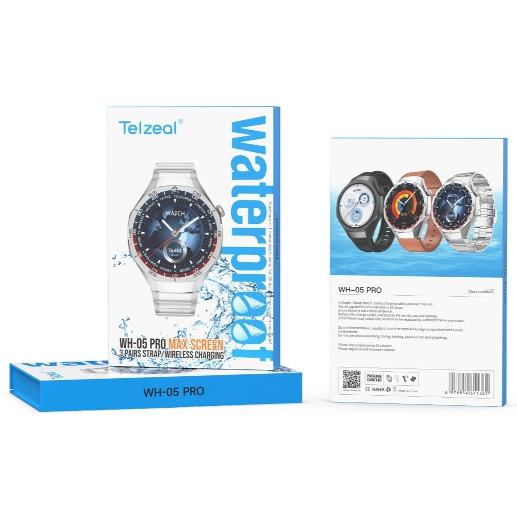 ساعت هوشمند مقاوم در برابر آب تلزیل مدل Telzeal WH-05 PRO MAX Screen — تصویر ۷