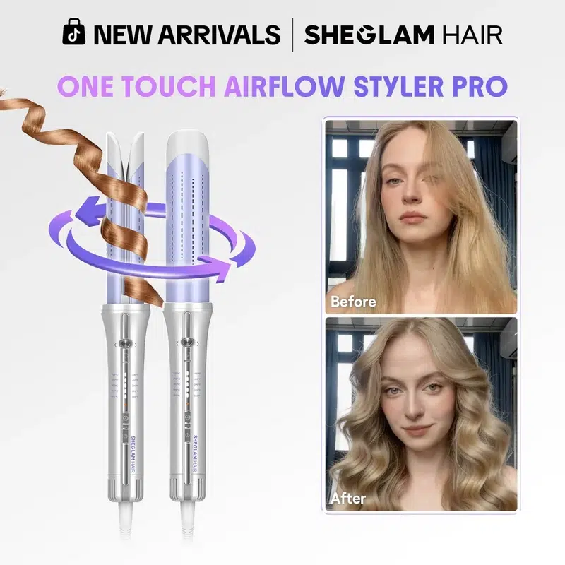 دستگاه کرلی باد سرد اتوماتیک شیگلم SHEGLAM مدل Airflow Styler Pro اورجینال — تصویر ۶
