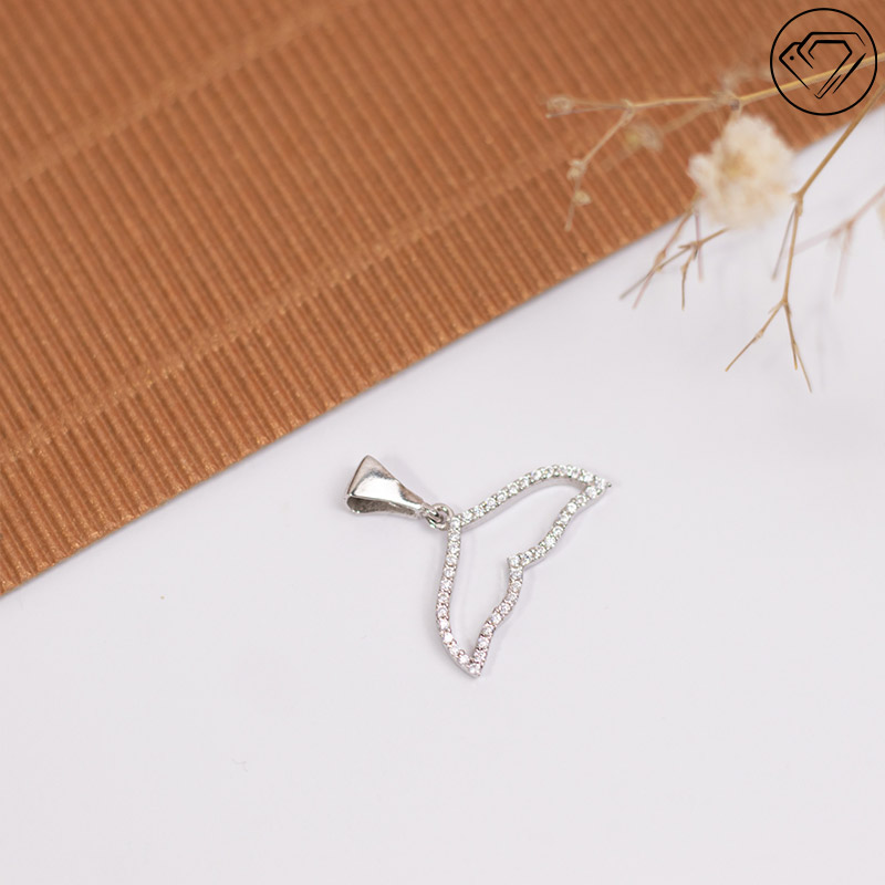 گردن آویز نقره دم وال مدل GA-6051 — تصویر ۲