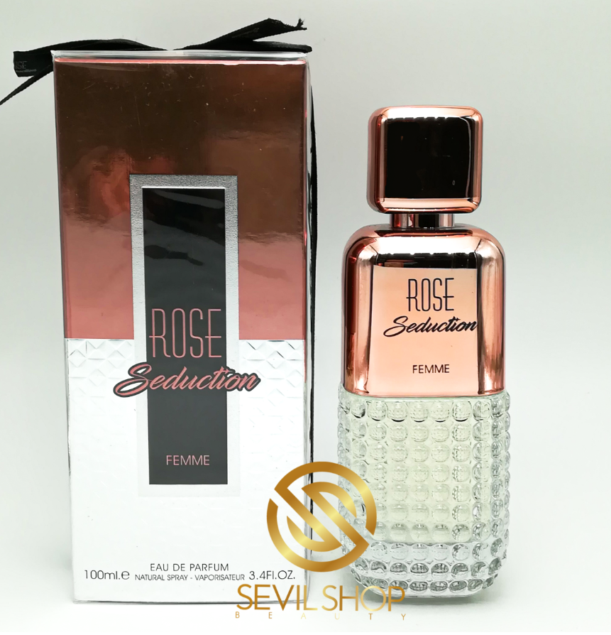 ادو پرفیوم زنانه فراگرنس ورد مدل Rose Seduction حجم 100 میلی لیتر