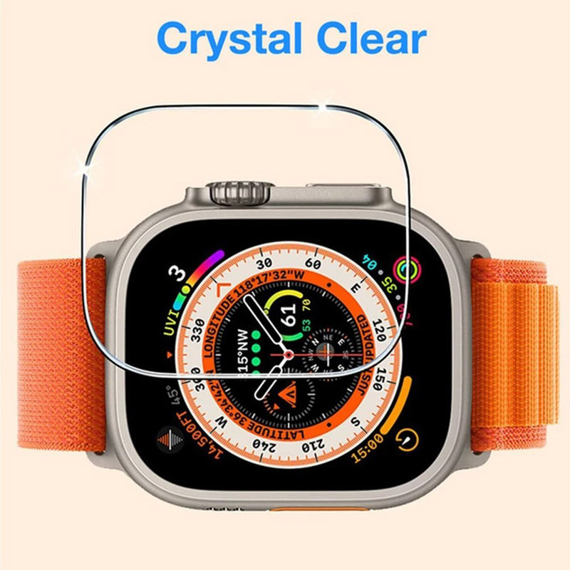 محافظ صفحه نمایش وایت ولف مدل WF-Glass مناسب برای اپل واچ Ultra 2 49 میلی متری — تصویر ۴