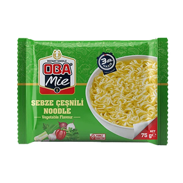 نودل سبزیجات OBA Mie حجم 75 گرم