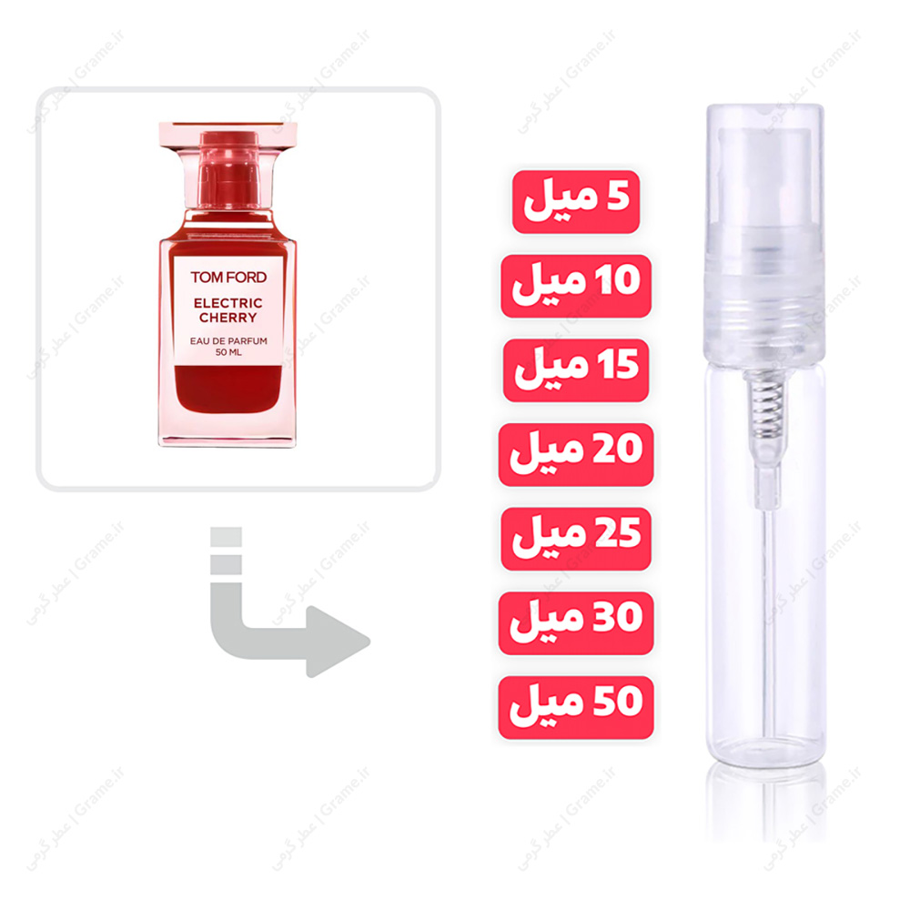 عطر گرمی الکتریک چری تام فورد زنانه مردانه | Tom Ford Electric Cherry — تصویر ۲
