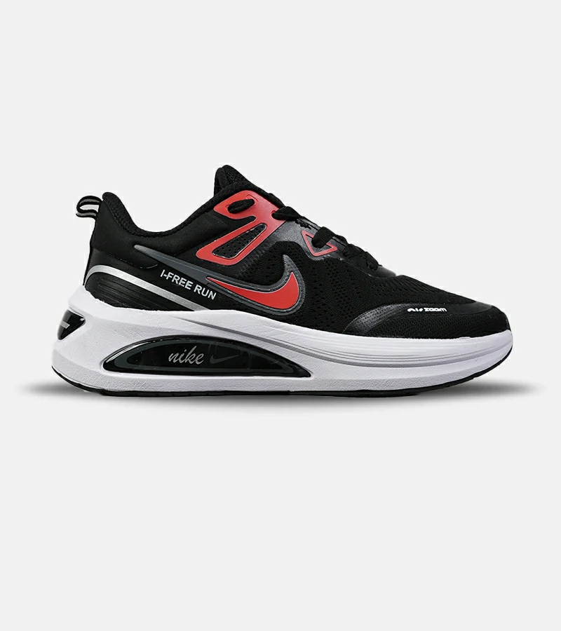 کتانی نایک Air Zoom Free Run مشکی قرمز مردانه و زنانه | مدل 8565