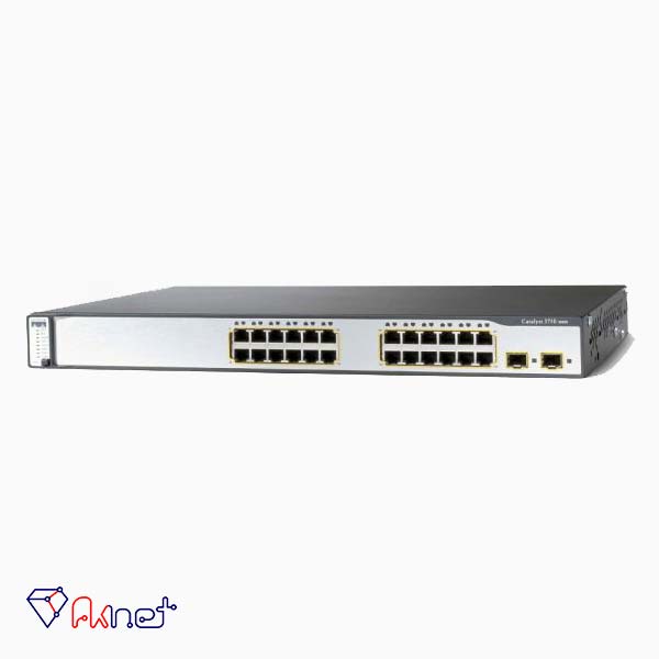 سوئیچ 24 پورت PoE سیسکو Cisco WS-C3750-24PS-S