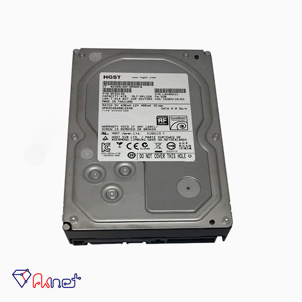هارد سرور اچ جی اس تی 3.5اینچ با پارت نامبر HGST 4TB 5.7K SATS 6Gbps 0F23139