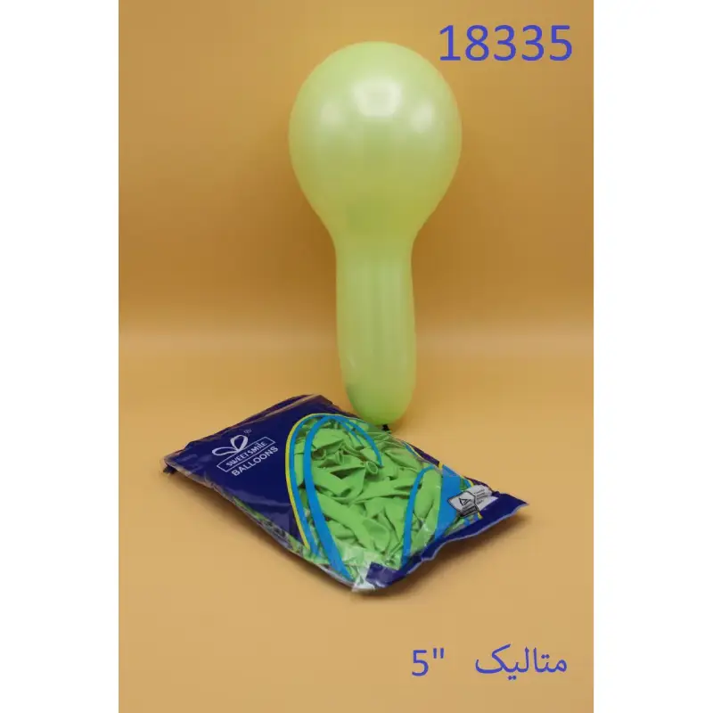 بادکنک 13 سانتی متالیک کد 18335 — تصویر ۲