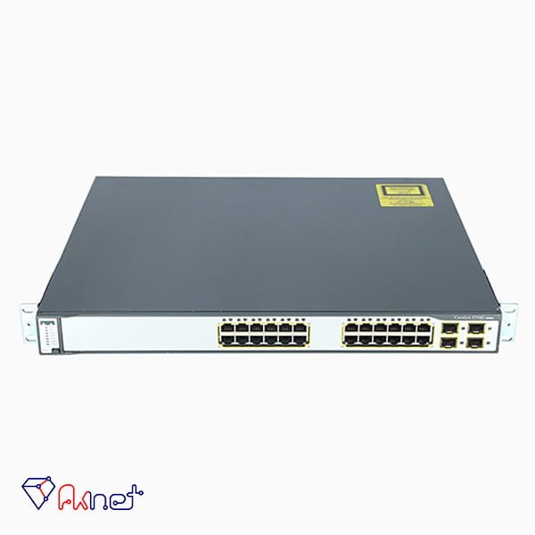 سوئیچ گیگابایت 24 پورت سیسکو Cisco WS-C3750G-24TS-S 1U