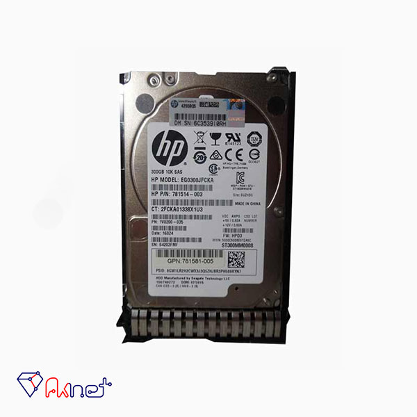 هارد سرور اچ پی با پارت نامبر 003-781514 HP 300Gb 12G 10K SFF