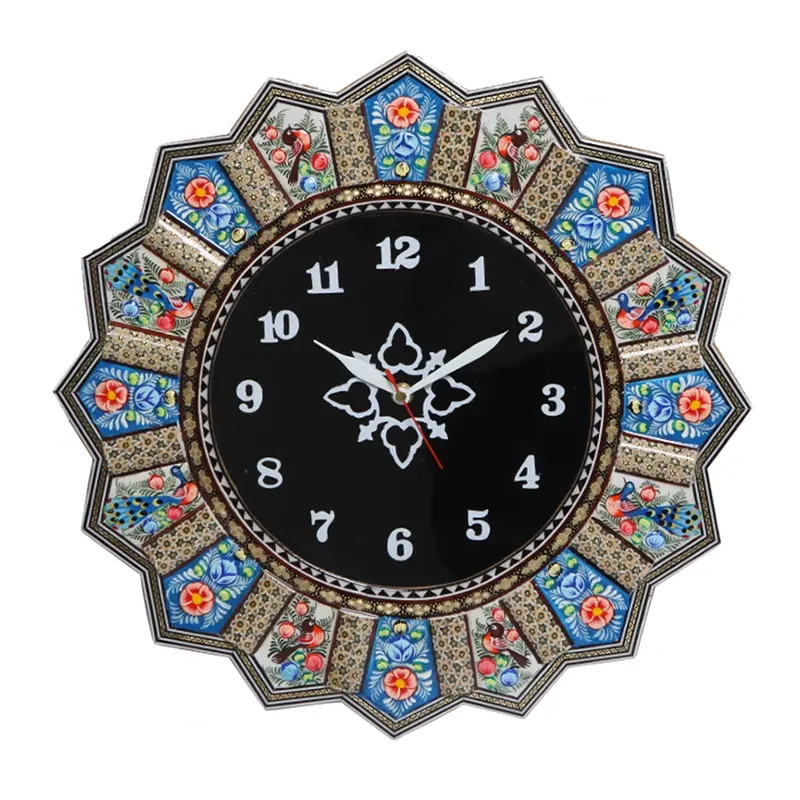 ساعت دیواری خاتم کاری کد 381