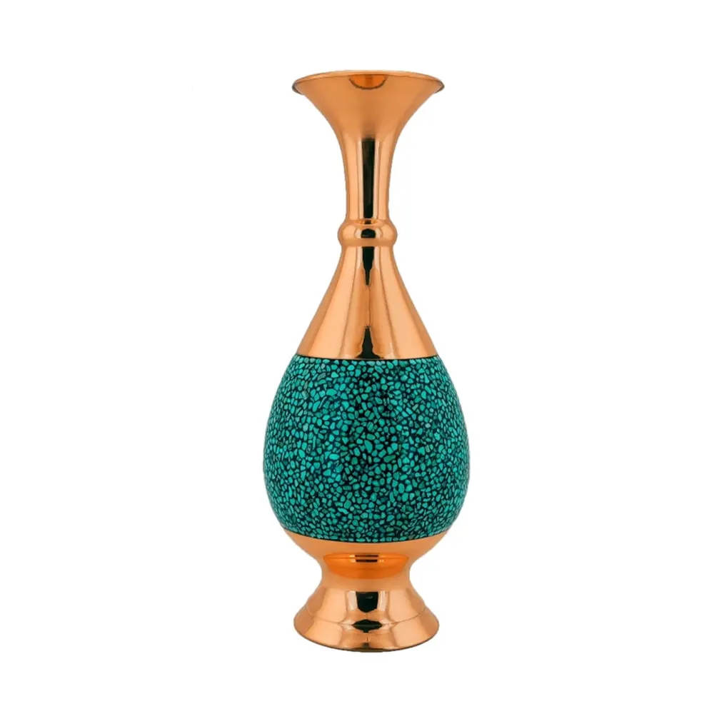 گلدان فیروزه کوبی 25 سانتی کد 304