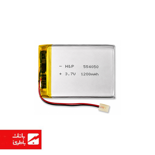 باتری لیتیوم پلیمری 554050 ظرفیت 1200 میلی آمپر ساعت — تصویر ۲