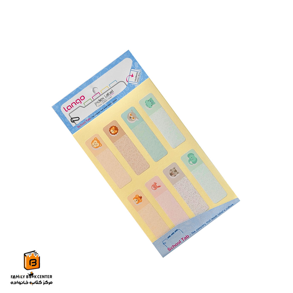 برچسب اسم طرح حیوانات لانگو (lango)