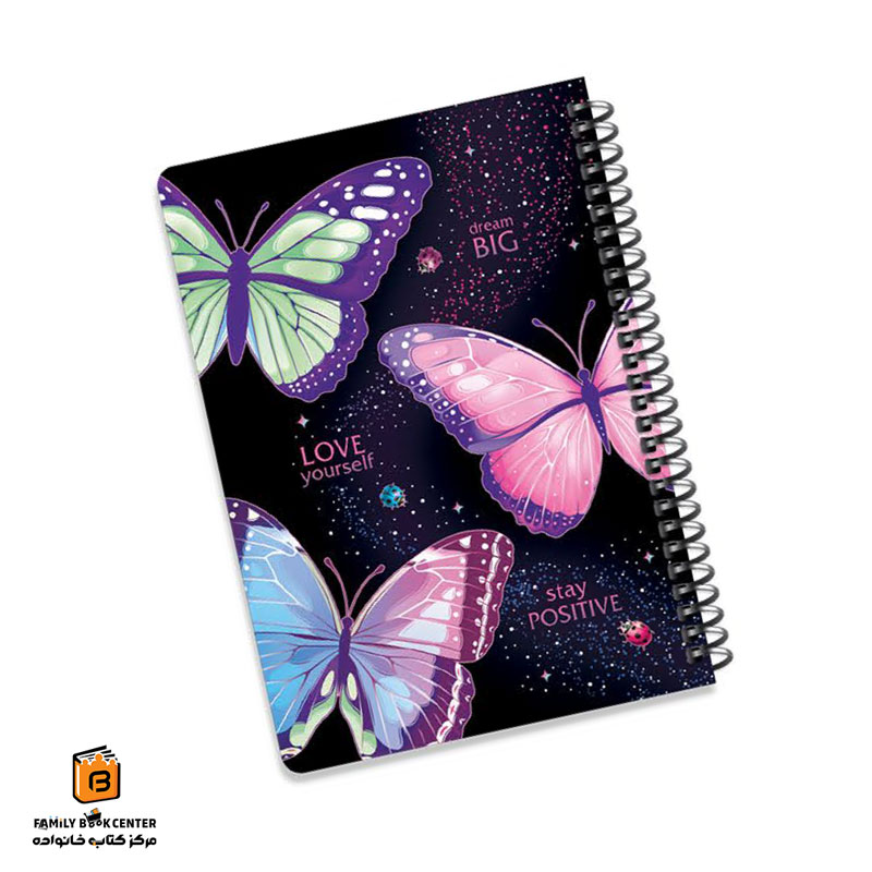 دفتر خط دار 100 برگ سری BUTTERFLY لانگو (LANGO)