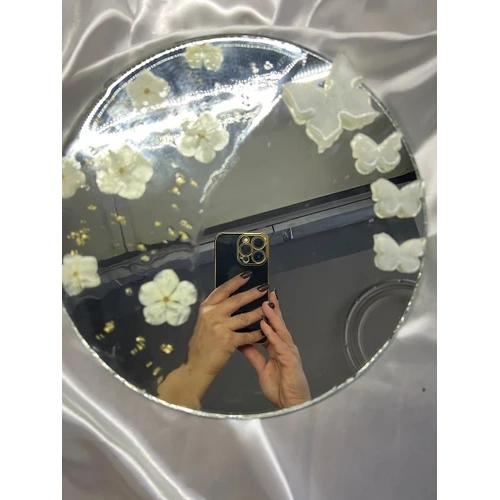 آینه دکوراتیو گل طبیعی
